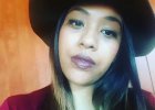 Wearing MAC lipstick in a shade called &quot;Cyber&quot;