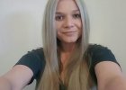 Freshly coloured hair - before
