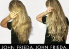 JOHN FRIEDA Sheer Blonde Hi-Impact Shampoo &amp; Conditioner before &amp; after