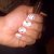 Pink and White Water Marbling