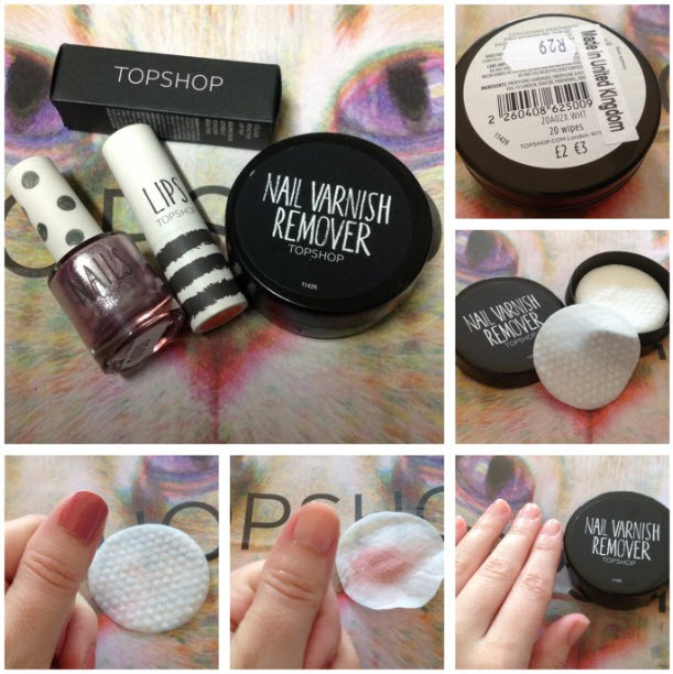 Topshop Nail Varnish Remover Wipes
