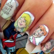 Comic Strip Nail Art