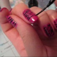 Nail Tutorial: Hot Pink Zebra Nail Design