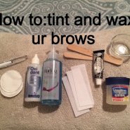 How to | Tint,Shape and Wax your eyebrows
