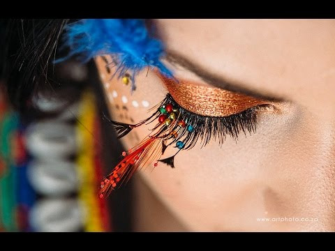 African Theme Lash Art and Make-up
