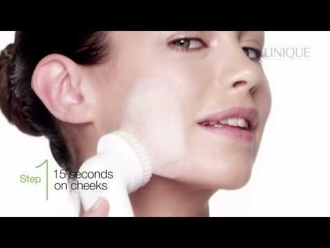 See how it improves 3 Step   NEW Clinique Sonic System Cleansing Brush